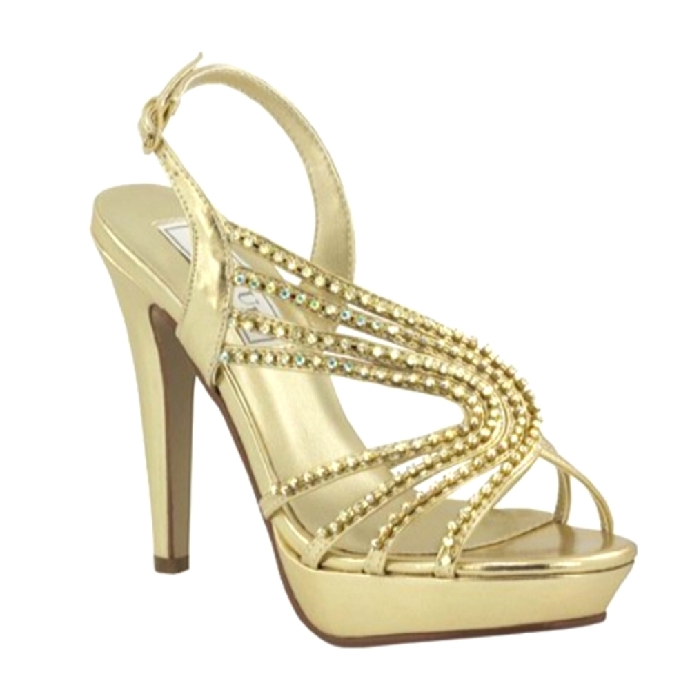 NWOT Touch Ups Gold heels